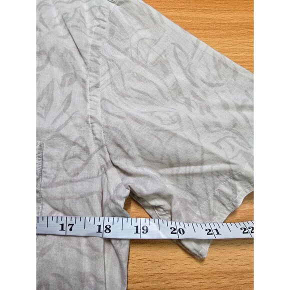 Billy Reid Mens Button Down Shirt S Artsy Abstract Leaf Pattern Casual Comfort - Picture 4 of 10